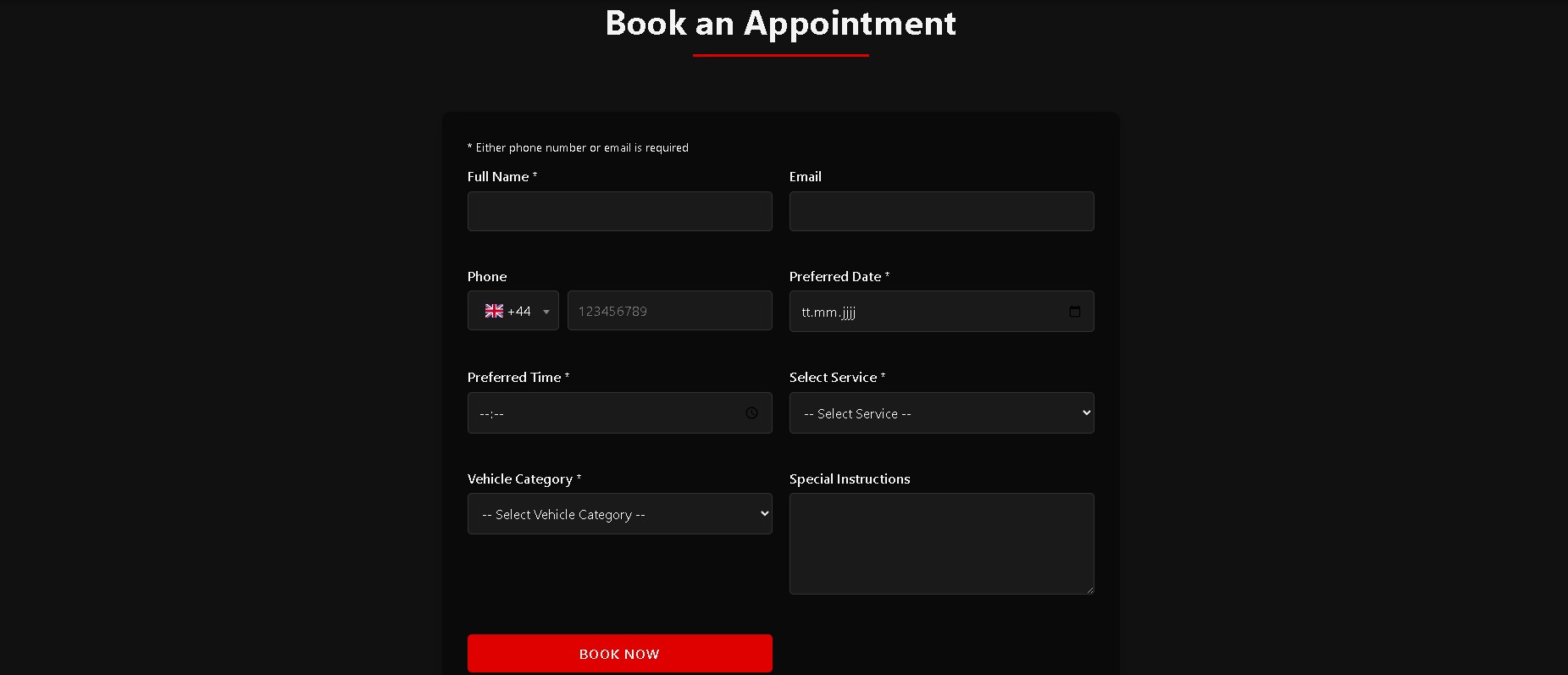 Dashboard Example